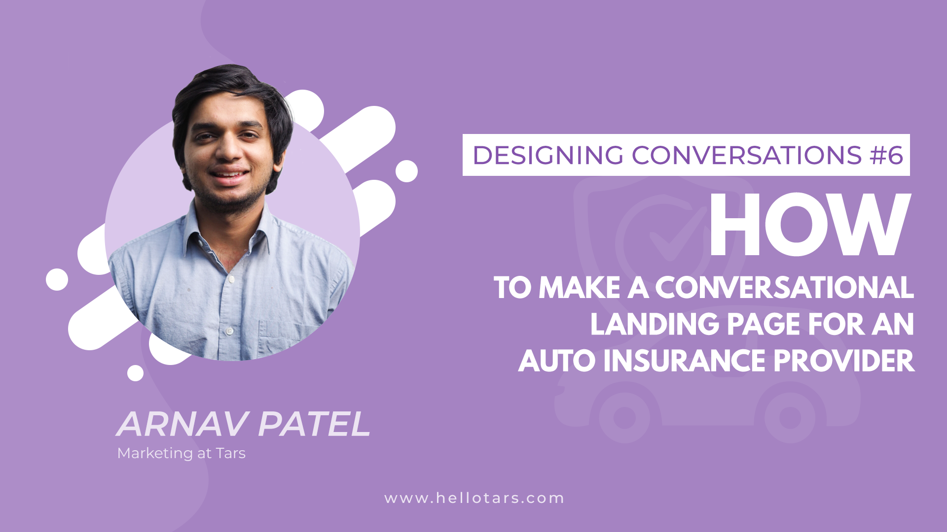 [Designing Conversations] How to make a conversational landing page for an Auto Insurance Provider