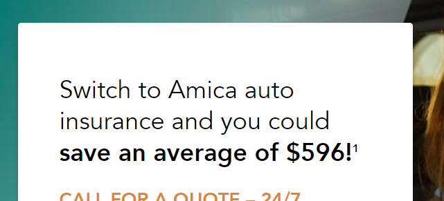 Amica's main heading from their landing page