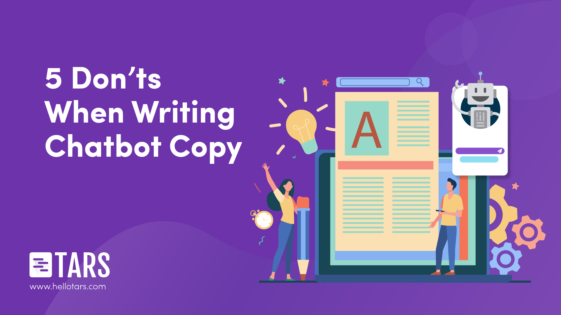5 Don’ts When Writing a Script for a Chatbot - Tars Blog