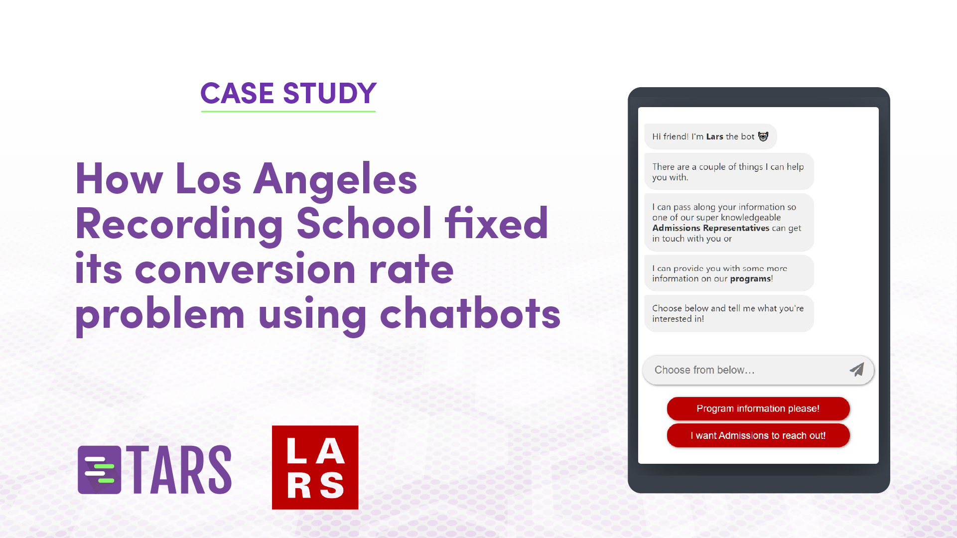 How LA Recording School Fixed Its Conversion Rate Problem Using Chatbots