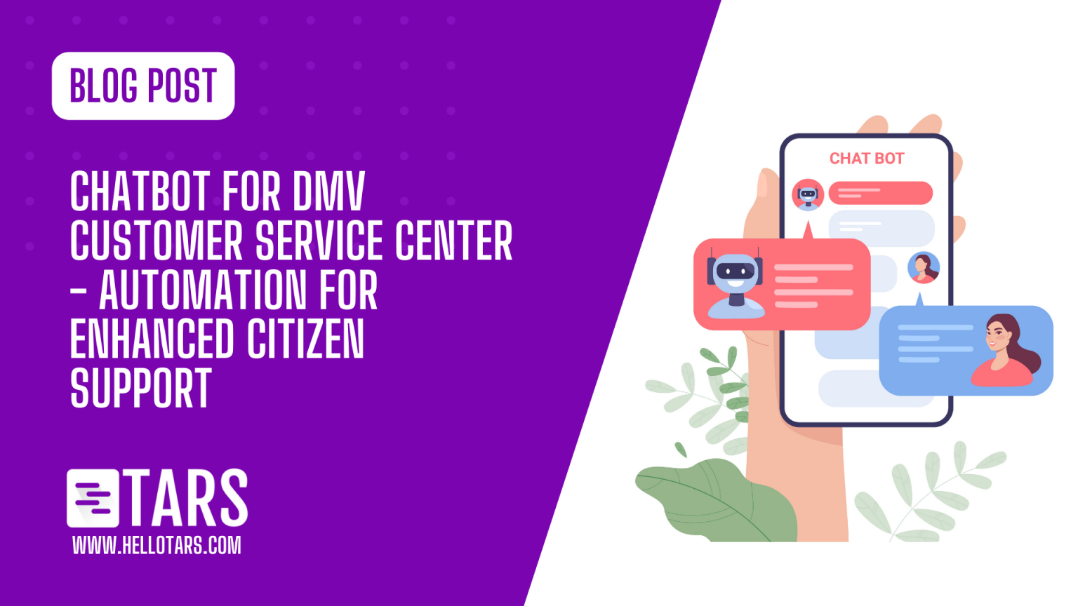 Chatbot for DMV Customer Service Center Automation for Enhanced
