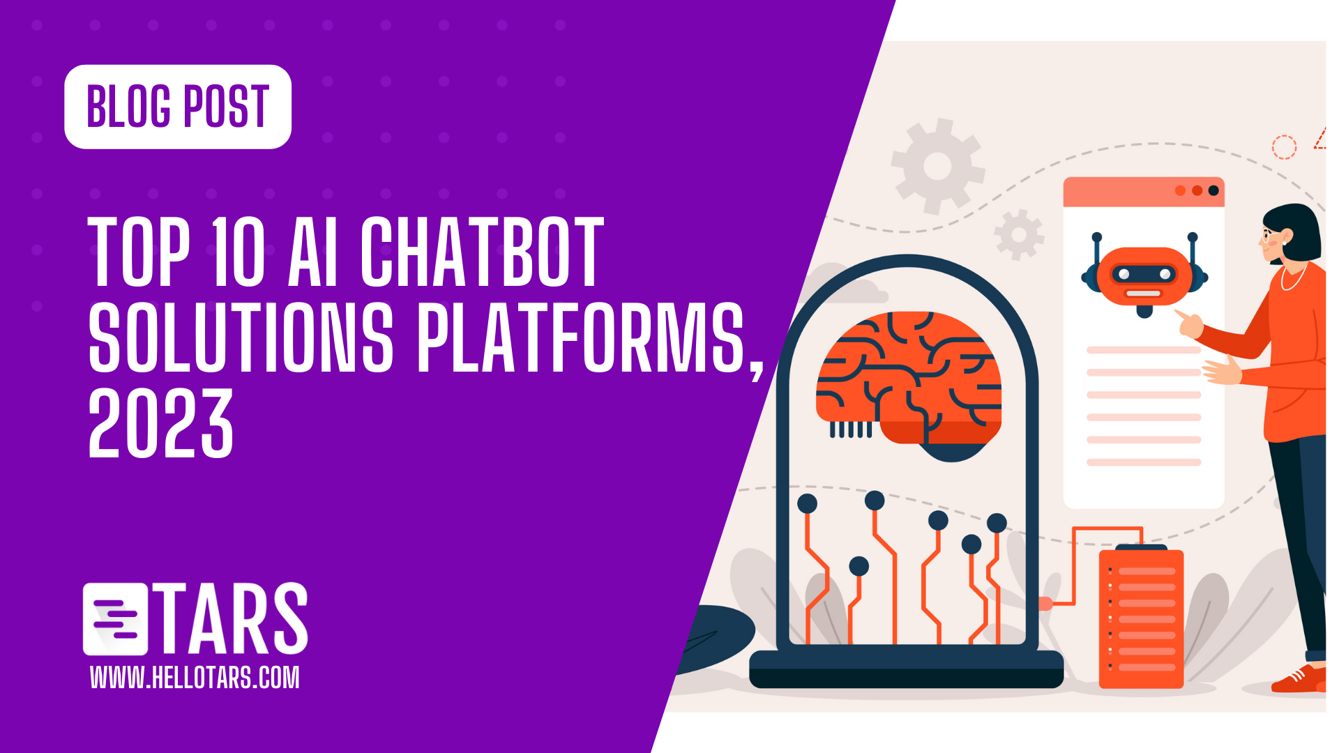 Top 10 AI Chatbot Solutions Platforms, 2023 - Tars Blog