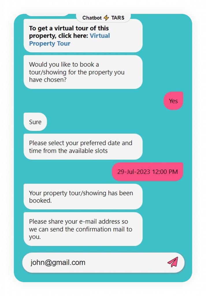 chatbot for commercial real estate