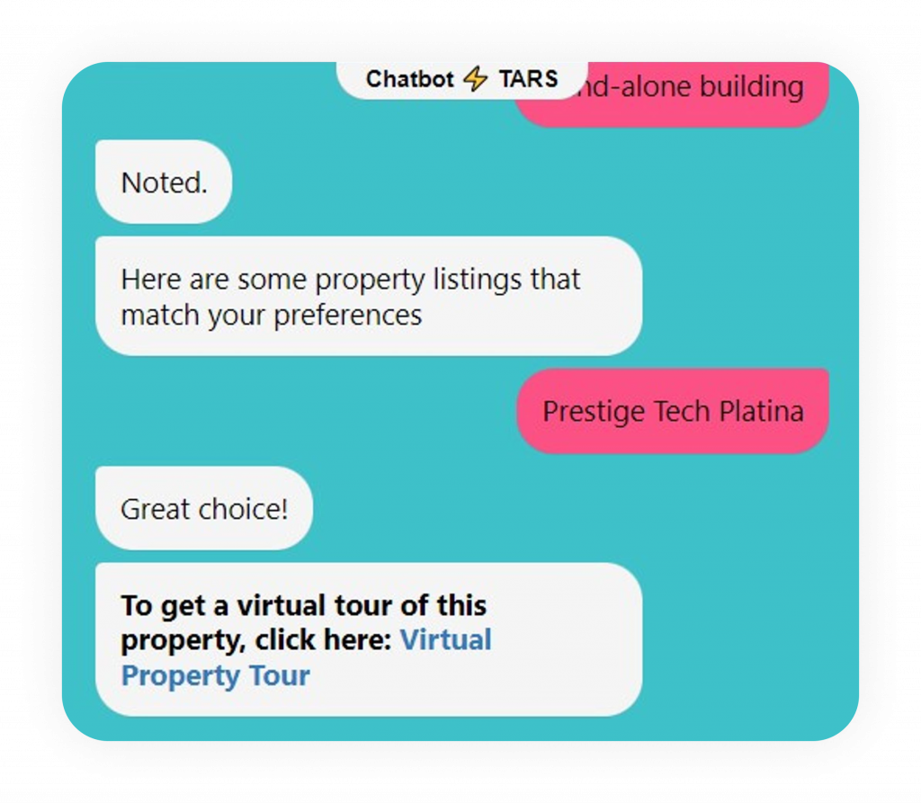 chatbot for commercial real estate