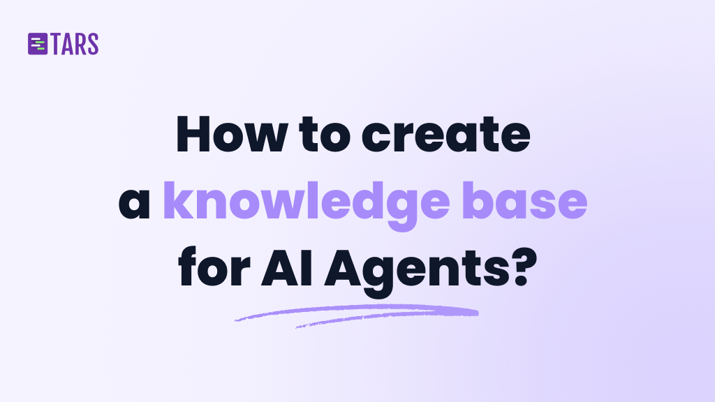 How to create a knowledge base for AI Agents