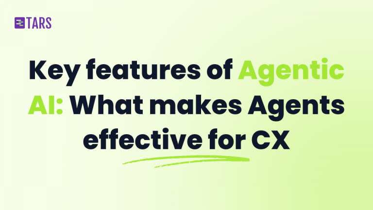 Key features of agentic AI