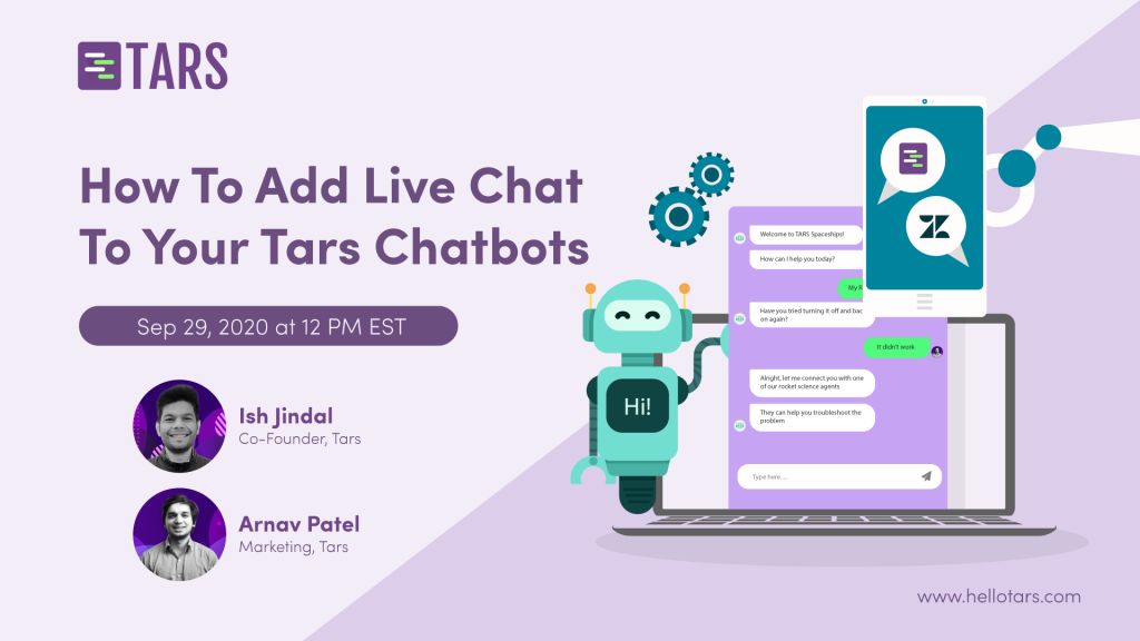 Tars Webinar - Zendesk Livechat Integration