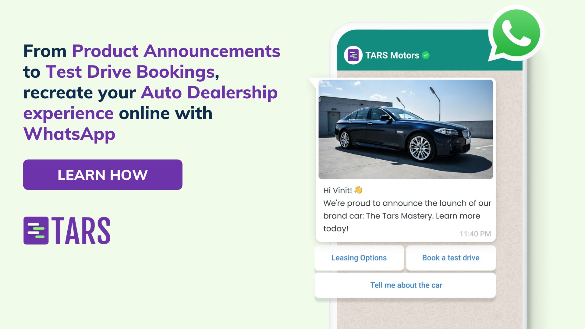 Unlock the power of WhatsApp Marketing for Automotive